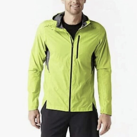 Smartwool Men's Merino Sport Ultra Light Hoody Full Zip Green Neon Nylon Sz XXL - Picture 1 of 16